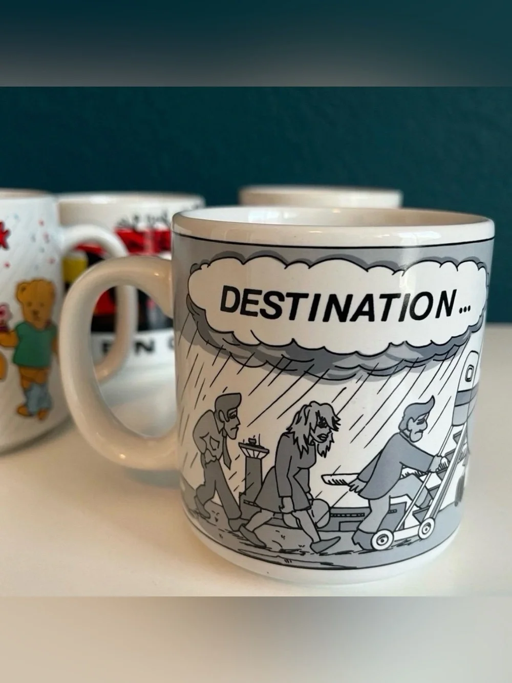 Vintage 80’s Mugs Kids Retro 1980s Host International 5 total